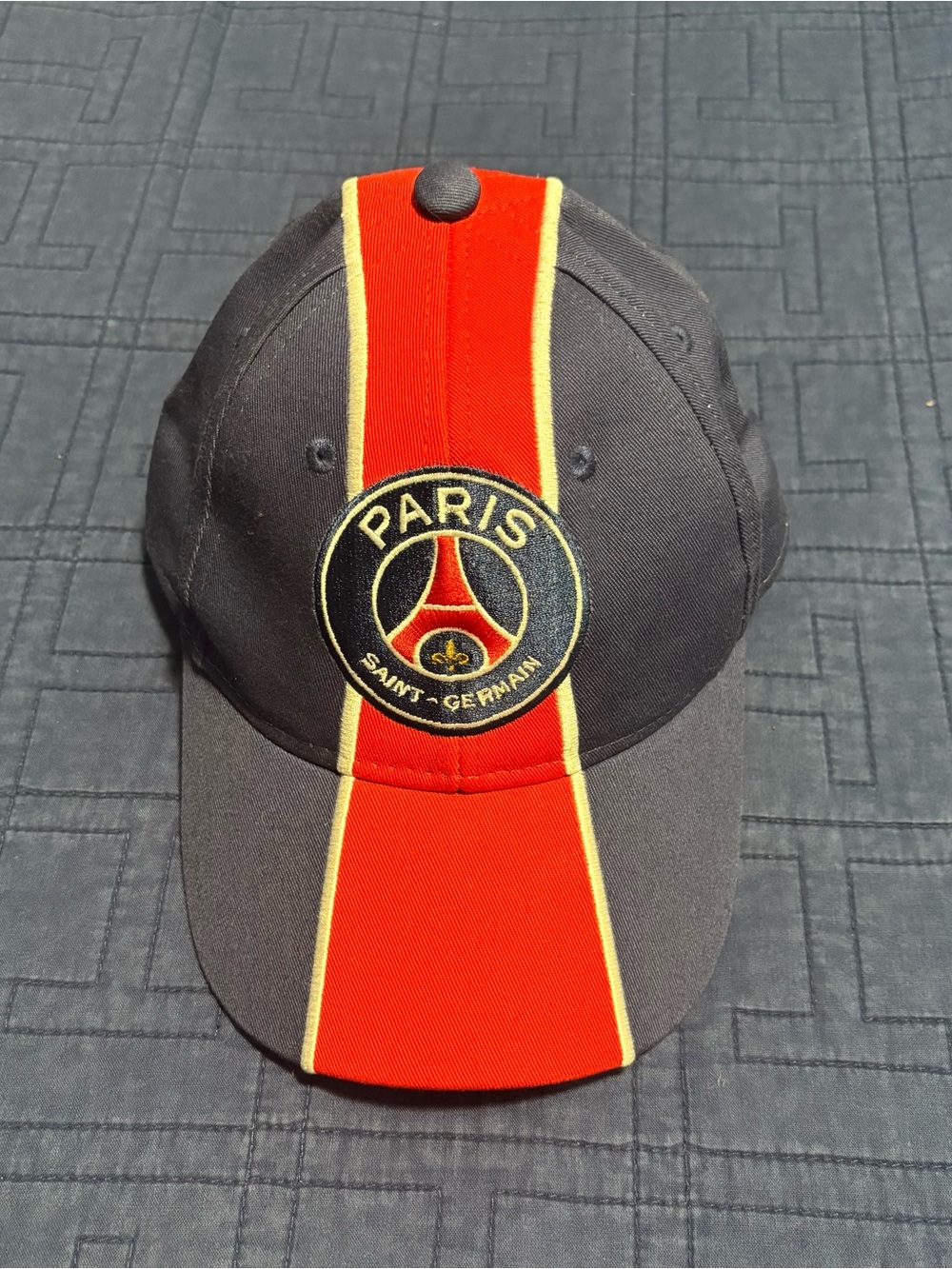 Paris Saint-Germain Black and Red Baseball Cap